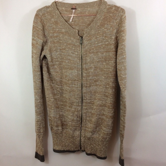 Free People Jackets & Blazers - Free People Women's Beige Long Sweater Size Small